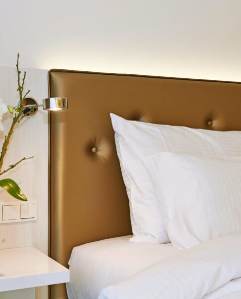 Modernes Design im Einzelzimmer im elaya hotel kleve