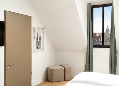 Gute Aussicht aus dem elaya hotel regensburg city center