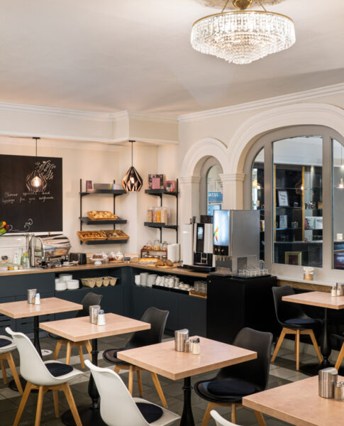 Der Frühstücksbereich im Arthotel ANA Gala