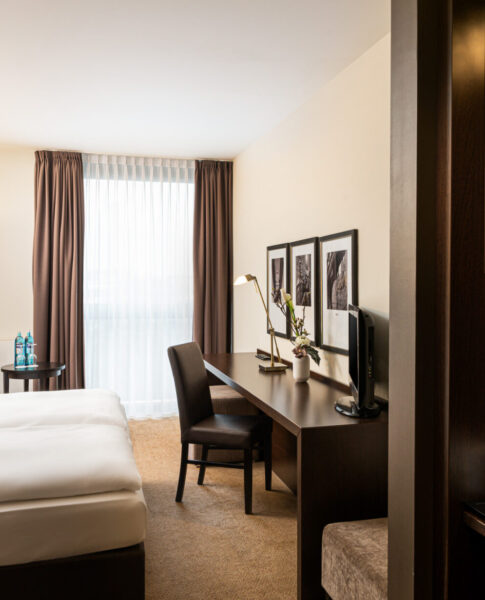 Ein Einblick in das Superior Zimmer des elaya hotel munich schwabing