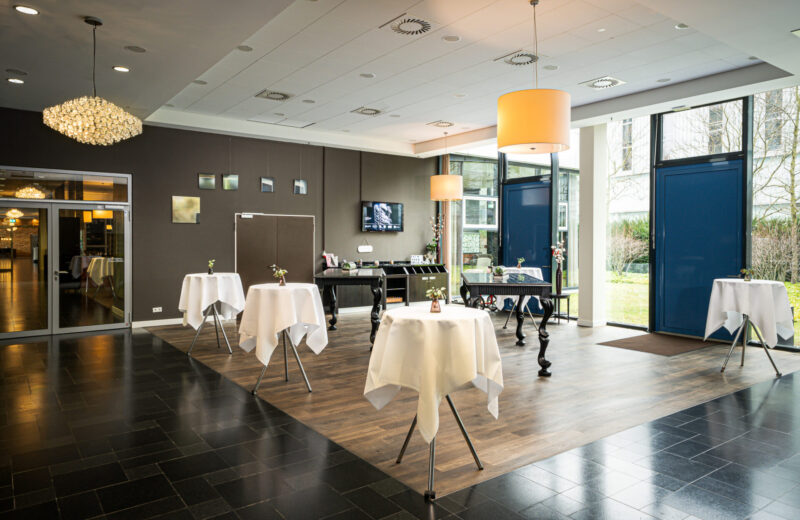 Der anschauliche Bankett Bereich im elaya hotel munich schwabing