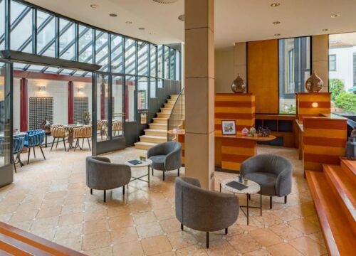 Sitzgelegenheiten im Hotel Domicil