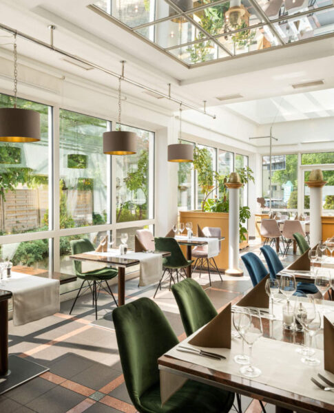 Das Restaurant des QU Hotel Augsburg
