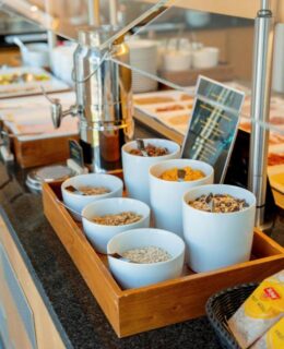 Das Müsli beim Frühstück im rugs Hotel Augsburg