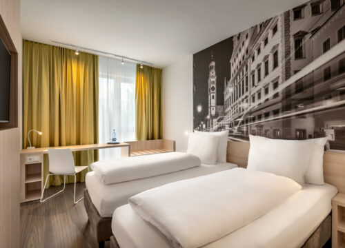 Das Twinzimmer im Super 8 by Wyndham Augsburg