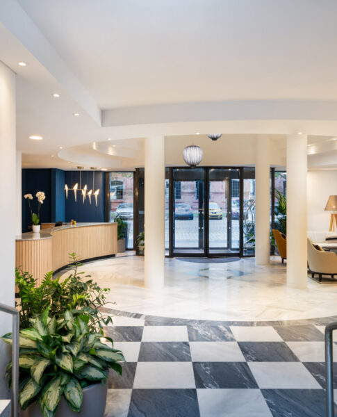 Der Eingangsbereich des voco Vienna Prater 