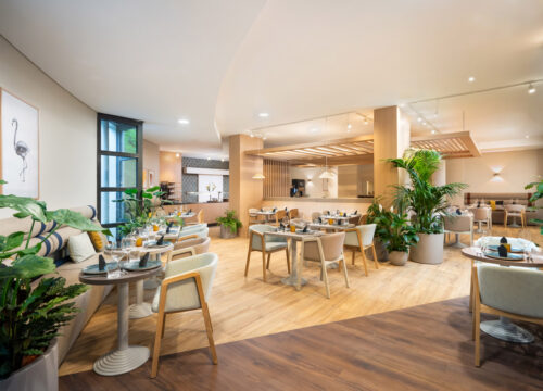 Die Räumlichkeiten des Restaurants im voco Vienna Prater