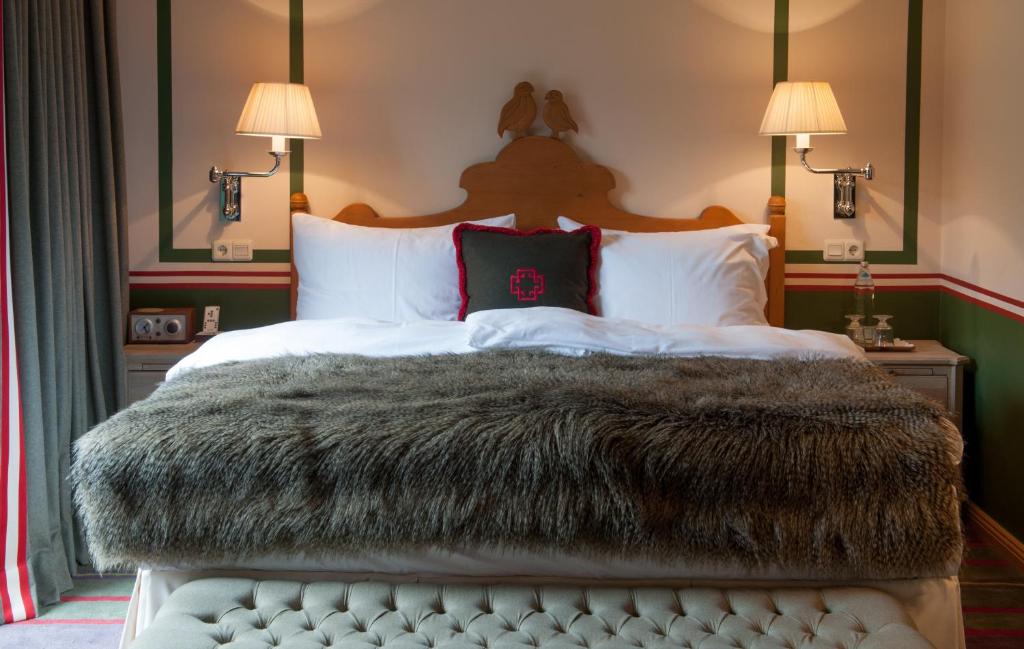 Das gemütliche Bett im Wachtelhof House of Hütter