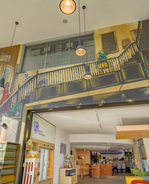 Das Wandgemälde im Novotel Suites Hannover