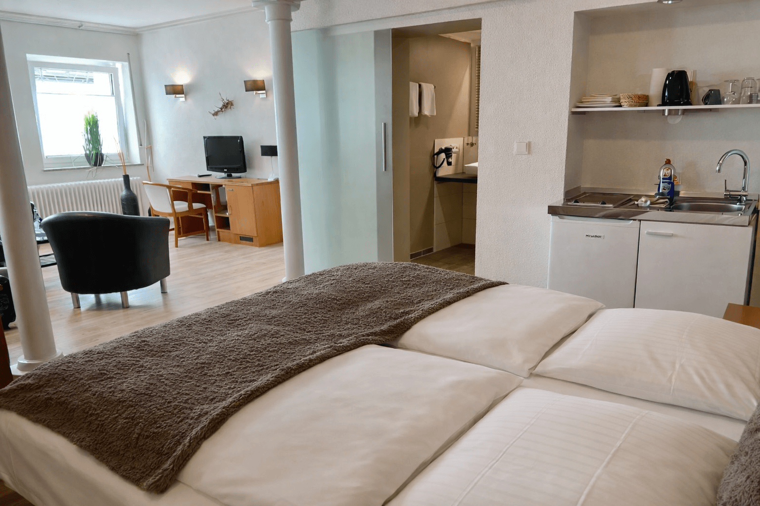 Apartments mit Küchenzeile im Arthotel ANA Residence Bremen.