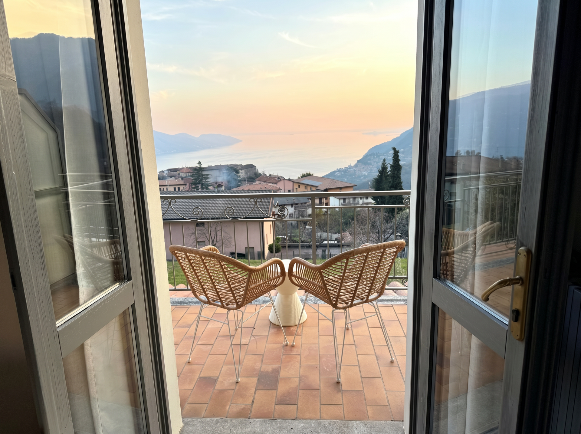 Die Balkonaussicht eines Zimmers im Hotel MioMio