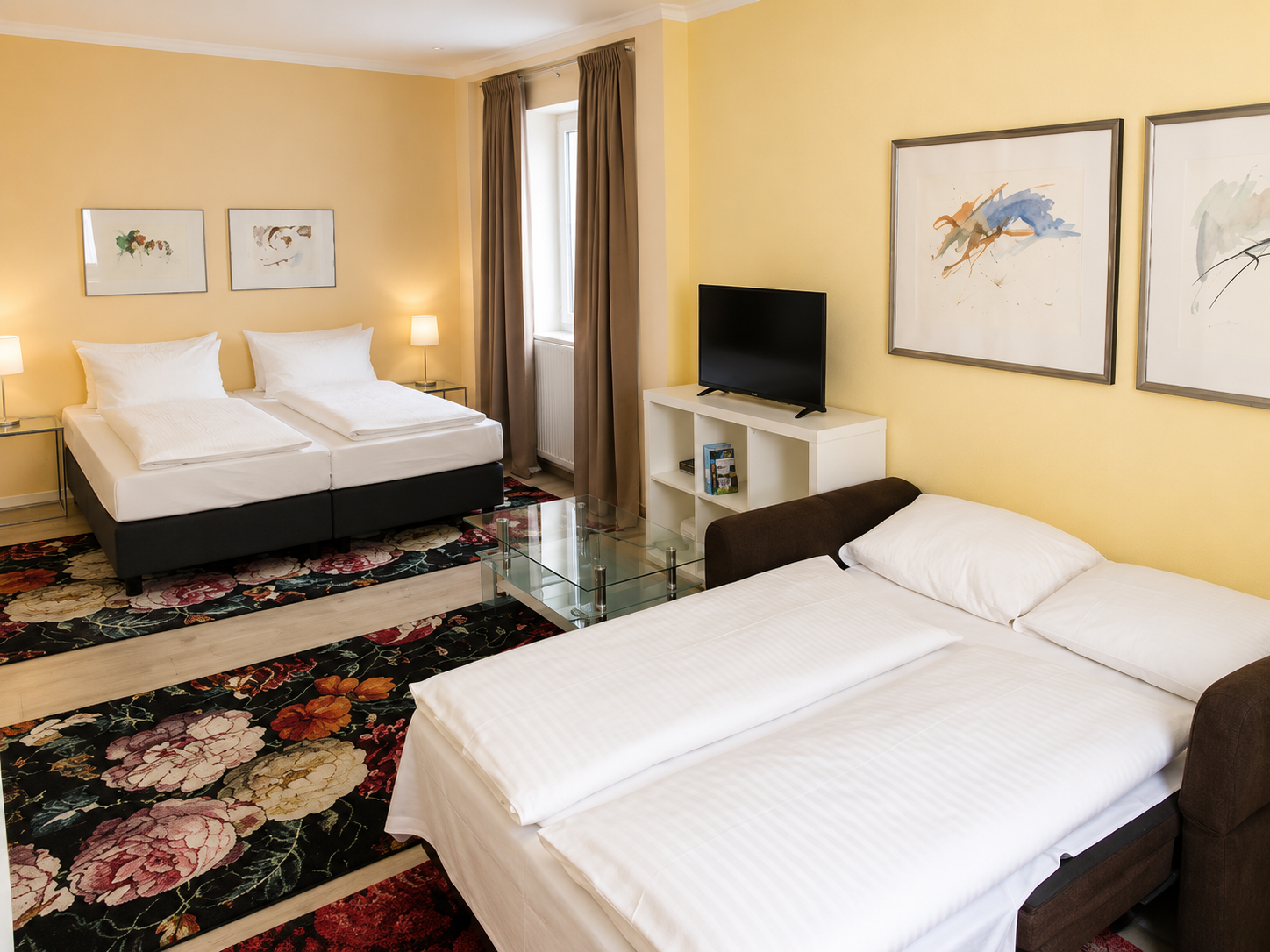 Das Apartment für vier Personen im Arthotel ANA Fleur