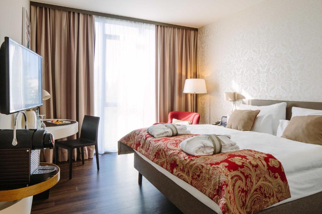 Ein Superior Doppelzimmer des Chester Hotels in Heidelberg