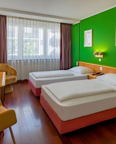 Twinzimmer im Rugs Hotel in Düsseldorf