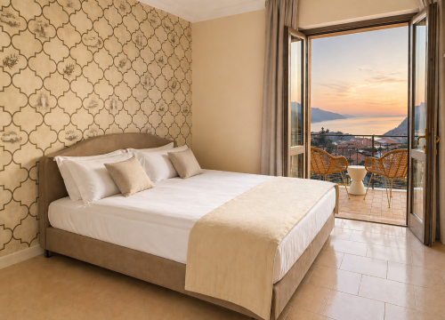 Ein Zimmer im Hotel MioMio am Gardasee 