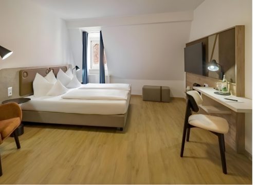 Das Zimmer mit Doppelbett im Aspire Kronprinz 