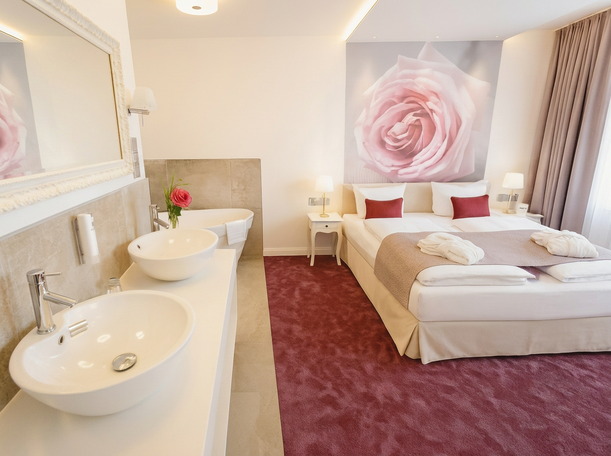 Das Zimmer im rugs Hotel am Schlosspark Lichtenwalde 